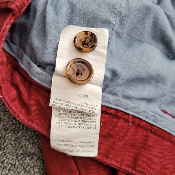 Penguin Munsingwear men's chino pants burgundy wine red 36 x 32 business casual - Picture 8 of 16